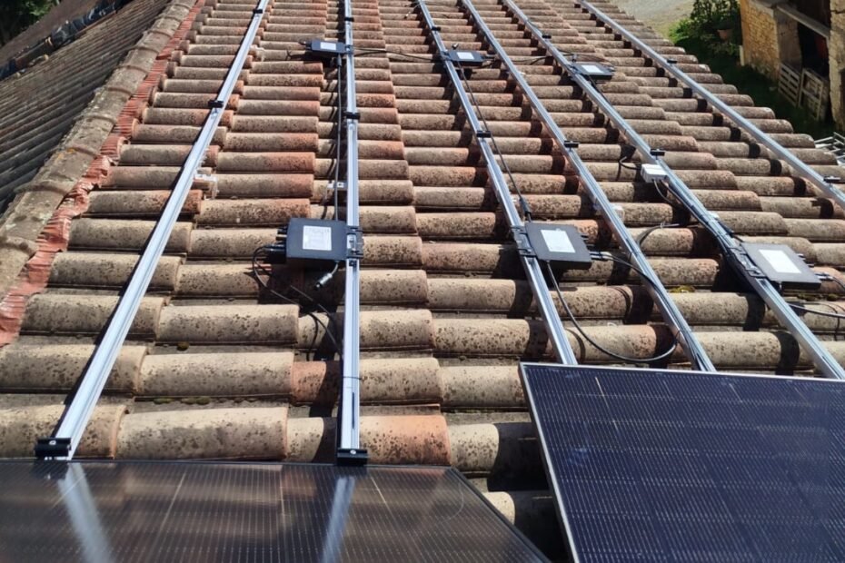 installation photovoltaïque en cours sur le 33