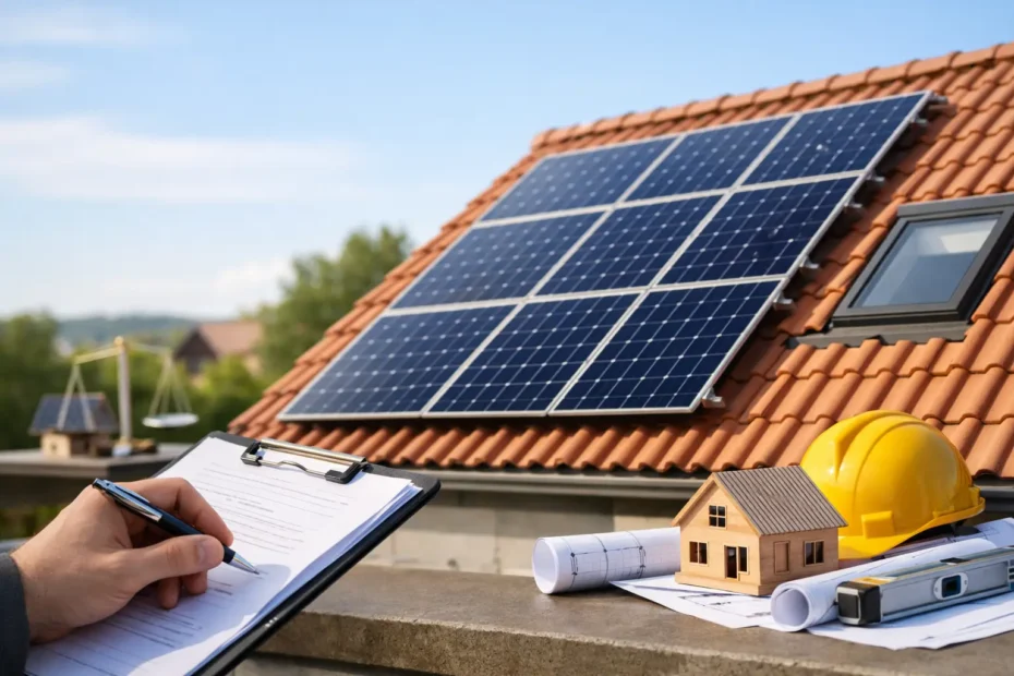 Réglementation panneaux solaires toiture