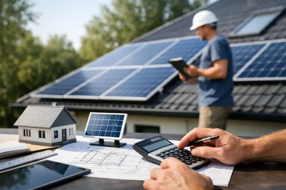 Comment dimensionner panneaux solaires maison