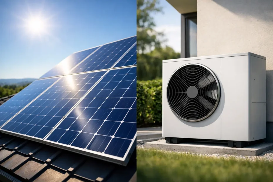 Panneaux solaires ou pompe à chaleur : que choisir ?