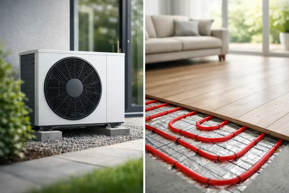 Pompe à chaleur et plancher chauffant rentable ?